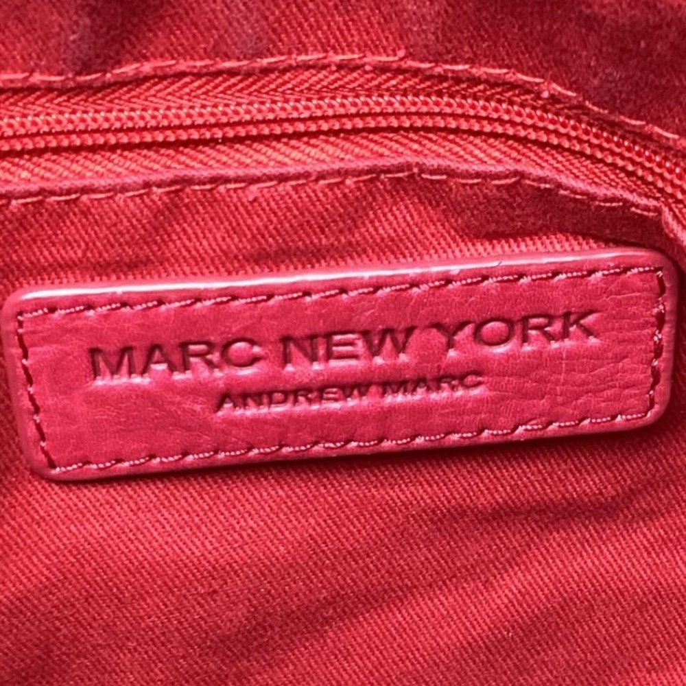 Marc New York Andrew Marc Red Pebbled Leather Large satchel, shoulder/crossbody - Picture 10 of 15